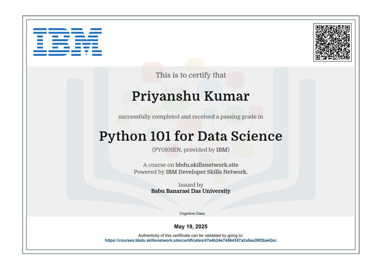 Python With Data Science